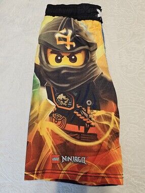 LEGO Ninjago Boys Swim Trunks Board Shorts – Size Boys 8 (M) – Kai, Jay, Lloyd,